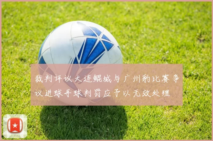 裁判评议大连鲲城与广州豹比赛争议进球手球判罚应予以无效处理